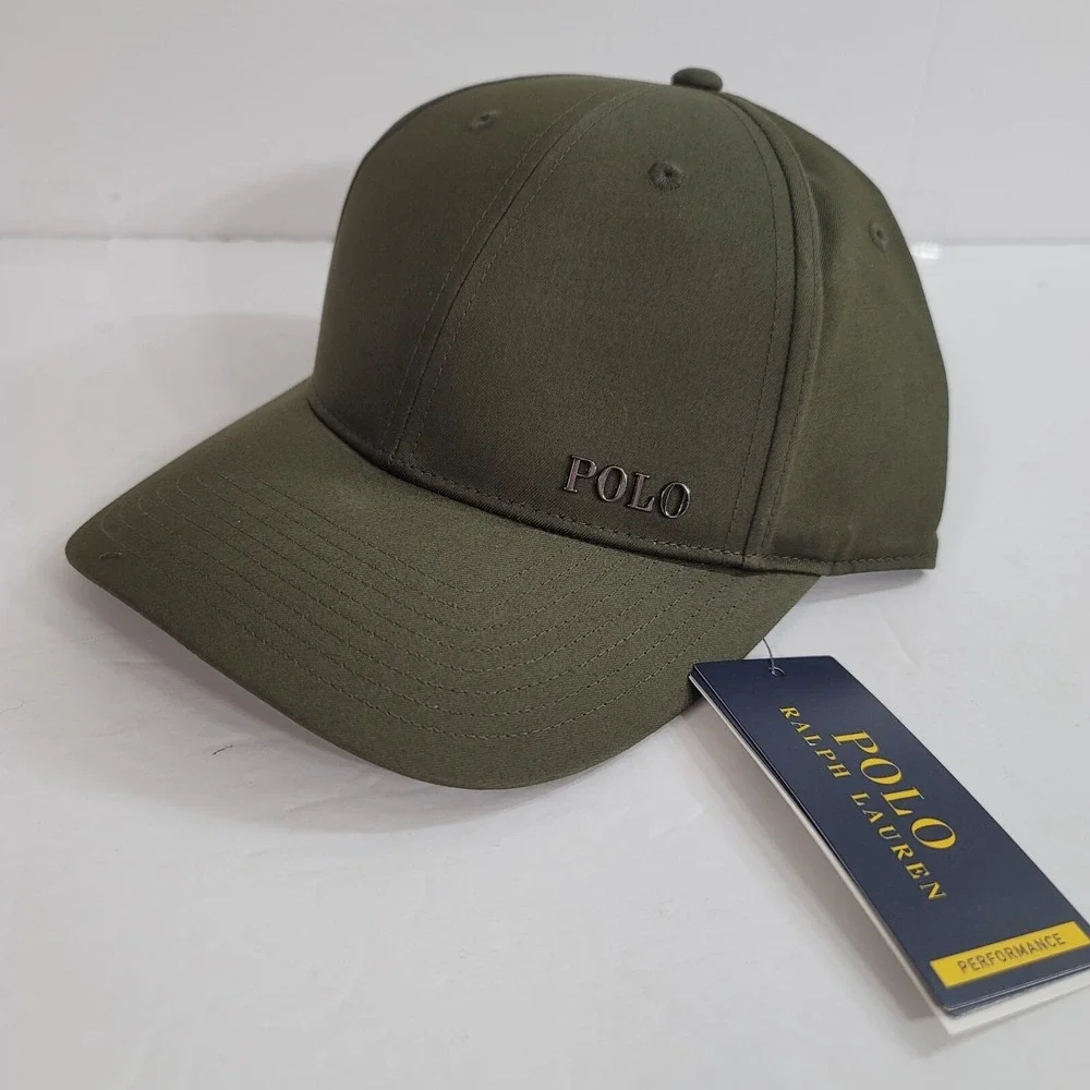 Polo Ralph Lauren‎ Performance Hat Mens One Size Armadillo Green Pony Logo NEW